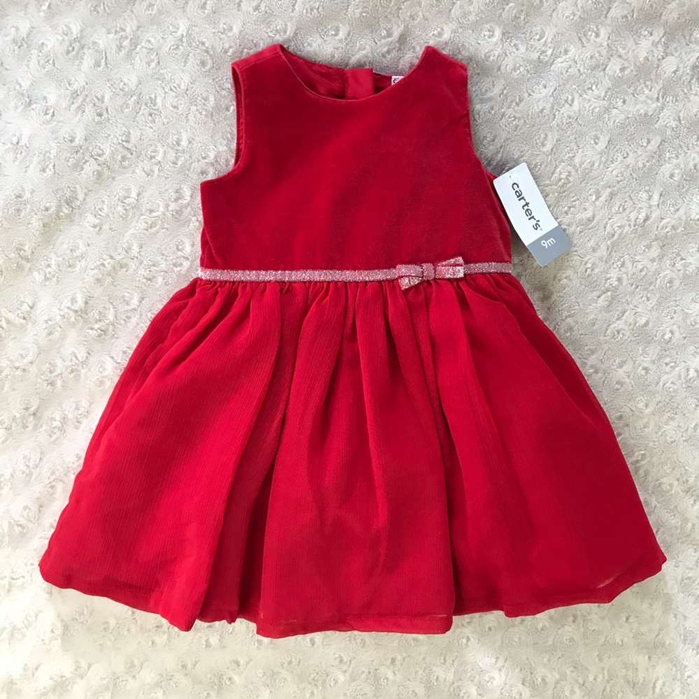 Carter’s Red Dress 9 Months Sleeveless
